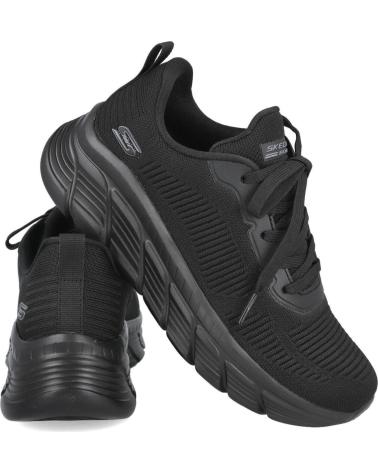 Sportivo per Donna SKECHERS 117385 BOBS SPORT B FLEX HI - FLYING HI NEGRO