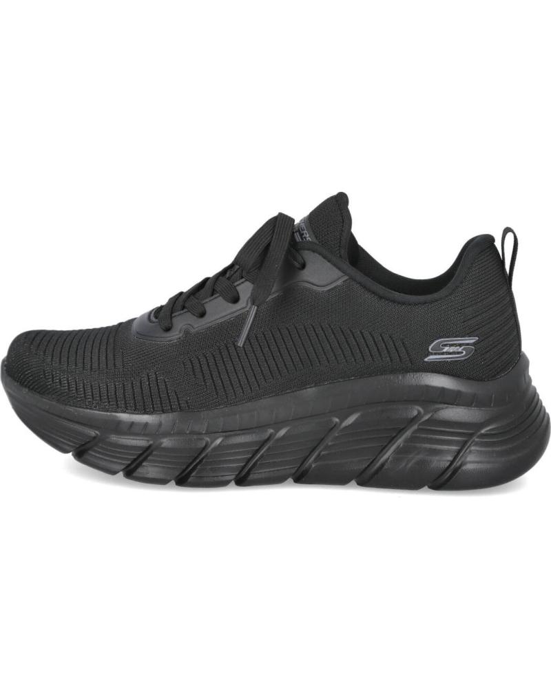 Sportivo per Donna SKECHERS 117385 BOBS SPORT B FLEX HI - FLYING HI NEGRO