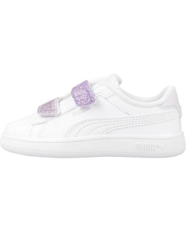 Deportivas de Mujer y Hombre y Niña PUMA ZAPATILLAS NINA MODELO SMASH 3 0 L GLITTER V COLOR BLANCO WH WHITE