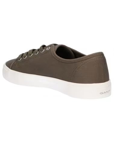 LÄSSIGE CANVAS-SNEAKER IN KHAKIGRÜN