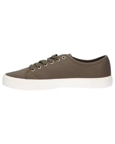 LÄSSIGE CANVAS-SNEAKER IN KHAKIGRÜN
