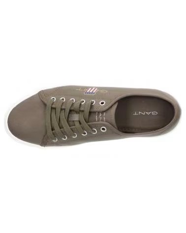 LÄSSIGE CANVAS-SNEAKER IN KHAKIGRÜN