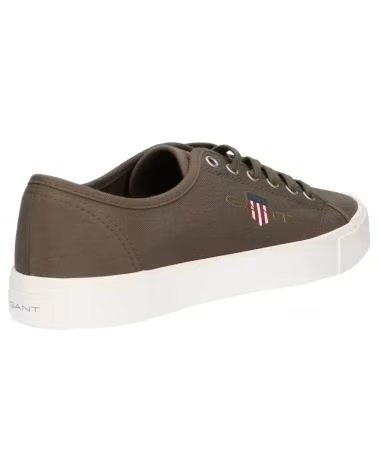 LÄSSIGE CANVAS-SNEAKER IN KHAKIGRÜN