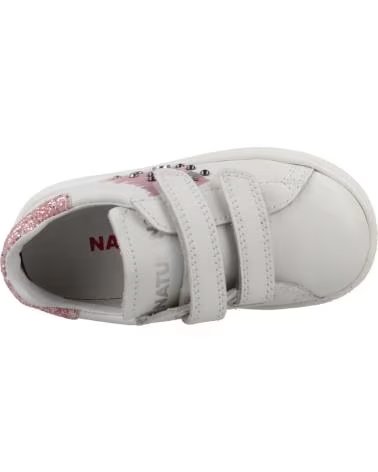 NATURINO SNEAKERS INIALOS VL PER BAMBINA BIANCO RIF 607205 BLANCO