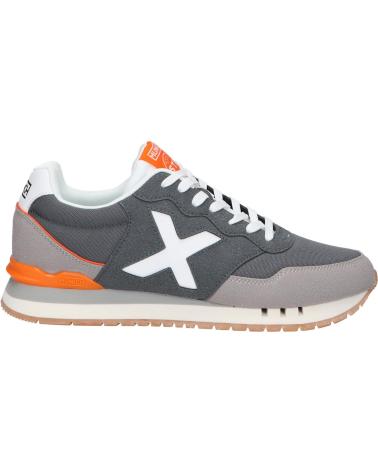 Sportivo per Uomo MUNICH ZAPATILLAS DASH 251 OSCURO BLANCAS NARANJA 4150251 CASU GRIS