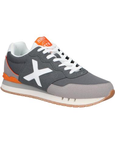 Sportivo per Uomo MUNICH ZAPATILLAS DASH 251 OSCURO BLANCAS NARANJA 4150251 CASU GRIS