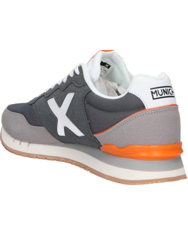 Sportivo per Uomo MUNICH ZAPATILLAS DASH 251 OSCURO BLANCAS NARANJA 4150251 CASU GRIS