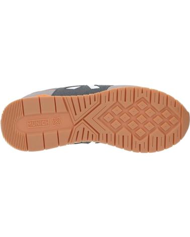 Sportivo per Uomo MUNICH ZAPATILLAS DASH 251 OSCURO BLANCAS NARANJA 4150251 CASU GRIS