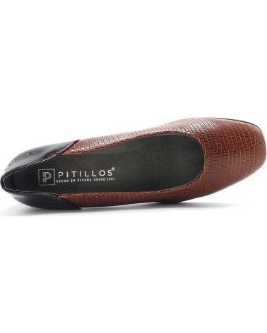 Sapatos de salto de Mulher PITILLOS ZAPATO SALON  1693 CUERO