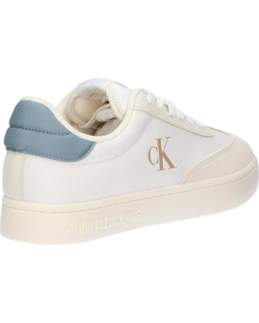 Man Trainers calvin klein YM0YM01169 CLASSIC CUPSOLE LOW 0LD BRIGHT WHITE-CREAMY WHITE