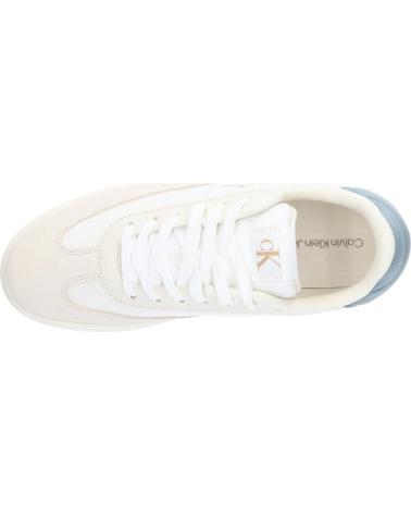 Man Trainers calvin klein YM0YM01169 CLASSIC CUPSOLE LOW 0LD BRIGHT WHITE-CREAMY WHITE
