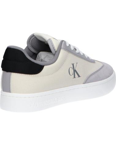 Man Trainers CALVIN KLEIN YM0YM01169 CLASSIC CUPSOLE LOW 0LF CREAMY WHITE-WHITE