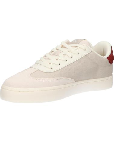 Man Trainers calvin klein YM0YM01169 CLASSIC CUPSOLE LOW ACF EGGSHELL-RED OCHRE