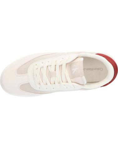 Man Trainers calvin klein YM0YM01169 CLASSIC CUPSOLE LOW ACF EGGSHELL-RED OCHRE