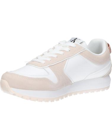Deportivas de Mujer calvin klein YW0YW00934 TOOTHY RUNNER 03A WHITE-ANCIENT WHITE