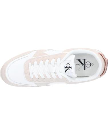 Deportivas de Mujer calvin klein YW0YW00934 TOOTHY RUNNER 03A WHITE-ANCIENT WHITE