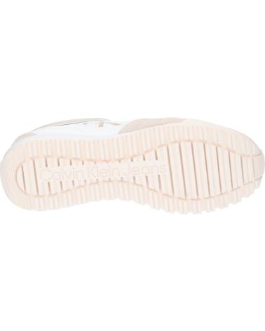 Deportivas de Mujer calvin klein YW0YW00934 TOOTHY RUNNER 03A WHITE-ANCIENT WHITE