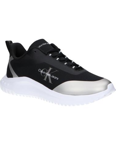 Deportivas de Mujer CALVIN KLEIN YW0YW01442 EVA RUNNER LOW 0GN BLACK-SILVER