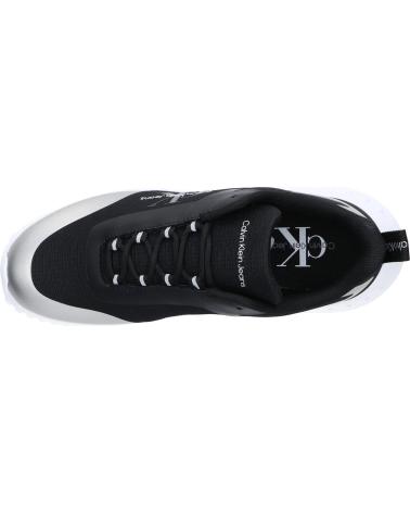 Deportivas de Mujer CALVIN KLEIN YW0YW01442 EVA RUNNER LOW 0GN BLACK-SILVER