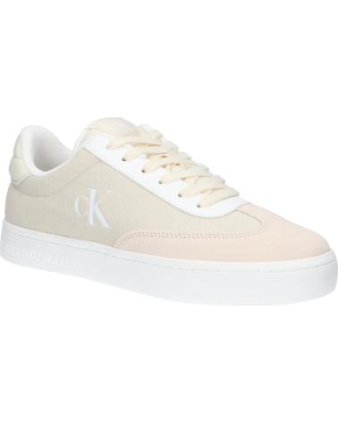 Deportivas de Mujer CALVIN KLEIN YW0YW01636 CLASSIC CUPSOLE LOW 0LF CREAMY WHITE-WHITE