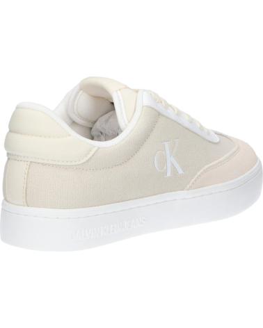 Deportivas de Mujer CALVIN KLEIN YW0YW01636 CLASSIC CUPSOLE LOW 0LF CREAMY WHITE-WHITE