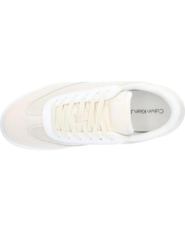Deportivas de Mujer CALVIN KLEIN YW0YW01636 CLASSIC CUPSOLE LOW 0LF CREAMY WHITE-WHITE