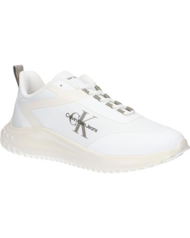 Sportif pour Homme calvin klein YM0YM00968 EVA RUNNER LOW LACE 0LD BRIGHT WHITE-CREAMY WHITE