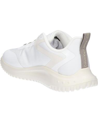 Sportif pour Homme calvin klein YM0YM00968 EVA RUNNER LOW LACE 0LD BRIGHT WHITE-CREAMY WHITE