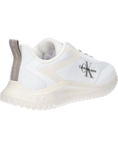 Sportif pour Homme calvin klein YM0YM00968 EVA RUNNER LOW LACE 0LD BRIGHT WHITE-CREAMY WHITE