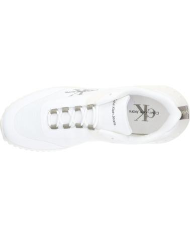 Sportif pour Homme calvin klein YM0YM00968 EVA RUNNER LOW LACE 0LD BRIGHT WHITE-CREAMY WHITE