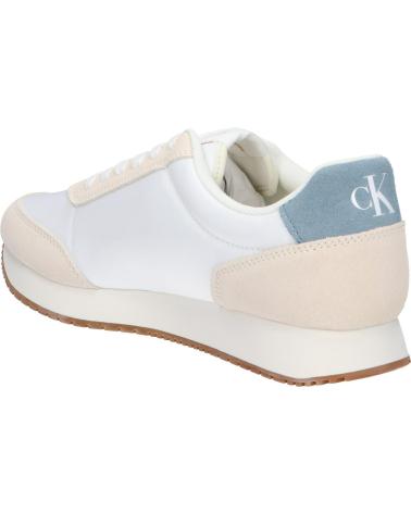 Deportivas de Hombre CALVIN KLEIN YM0YM01119 RETRO RUNNER ICONIC 0LD BRIGHT WHITE-CREAMY WHITE