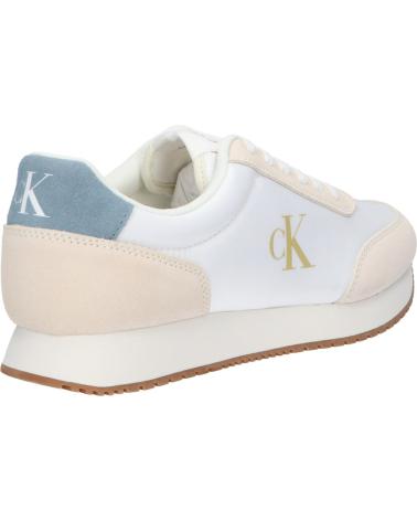 Deportivas de Hombre CALVIN KLEIN YM0YM01119 RETRO RUNNER ICONIC 0LD BRIGHT WHITE-CREAMY WHITE