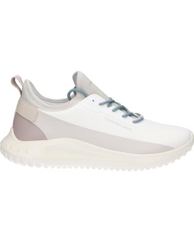 Sportif pour Homme calvin klein YM0YM01170 EVA RUNNER LOW INST HB 01T BRIGHT WHITE-EGGSHELL
