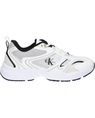 Sportif pour Homme CALVIN KLEIN YM0YM01260 RETRO TENNIS MESH 01W BRIGHT WHITE-BLACK