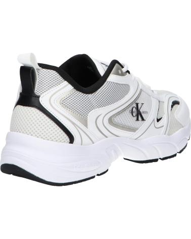 Sportif pour Homme CALVIN KLEIN YM0YM01260 RETRO TENNIS MESH 01W BRIGHT WHITE-BLACK