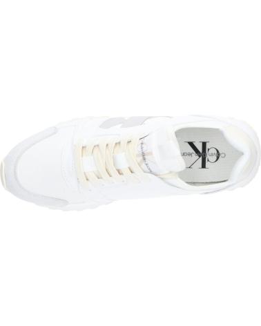 Deportivas de Mujer CALVIN KLEIN YW0YW01642 RUNNER LOW LAVEUP 0LD BRIGHT WHITE-CREAMY WHITE