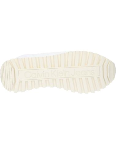 Deportivas de Mujer CALVIN KLEIN YW0YW01642 RUNNER LOW LAVEUP 0LD BRIGHT WHITE-CREAMY WHITE