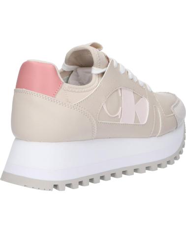 Deportivas de Mujer CALVIN KLEIN YW0YW01642 RUNNER LOW LAVEUP 0GE EGGSHELL-ROSE TAN