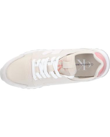 Deportivas de Mujer CALVIN KLEIN YW0YW01642 RUNNER LOW LAVEUP 0GE EGGSHELL-ROSE TAN
