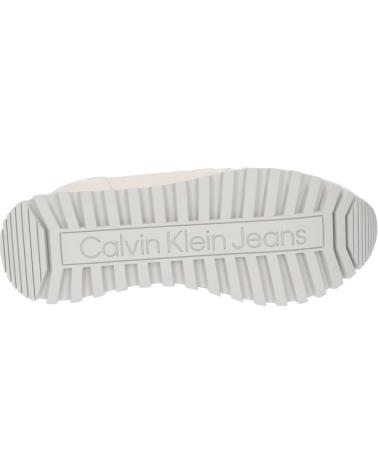 Deportivas de Mujer CALVIN KLEIN YW0YW01642 RUNNER LOW LAVEUP 0GE EGGSHELL-ROSE TAN