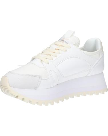 Deportivas de Mujer CALVIN KLEIN YW0YW01642 RUNNER LOW LAVEUP 0LD BRIGHT WHITE-CREAMY WHITE