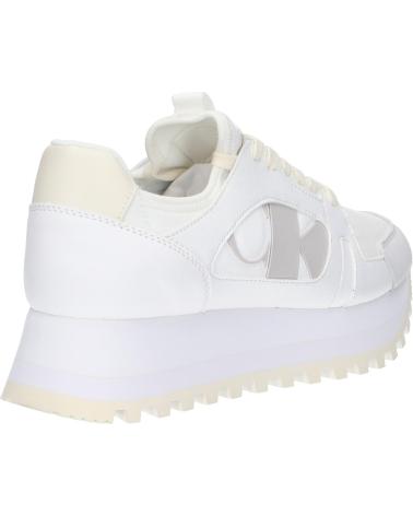 Deportivas de Mujer CALVIN KLEIN YW0YW01642 RUNNER LOW LAVEUP 0LD BRIGHT WHITE-CREAMY WHITE