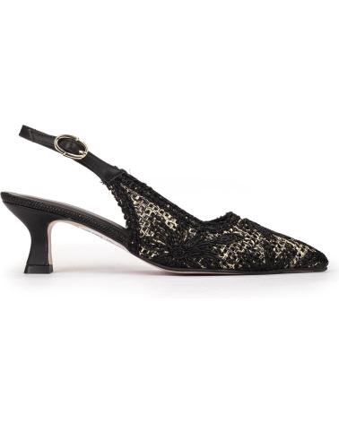 Escarpins pour Femme PEDRO MIRALLES ZAPATO TRENZADO FLORES 17810 DE NEGRO