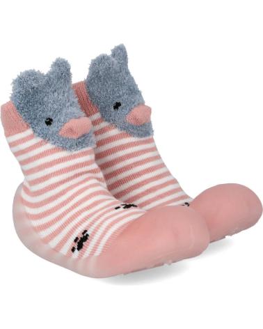 Calzado de casa de Niña BUBBLE BOBBLE BUBBLE KIDS C367 PANTUFLAS DE PUNTO BEBE ROSA
