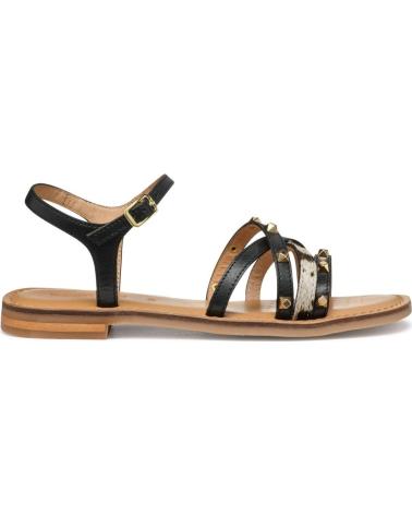 Sandálias de Mulher GEOX SANDALIAS MADDALUSIAC NEGRAS Y BLANCAS DE NEGRO