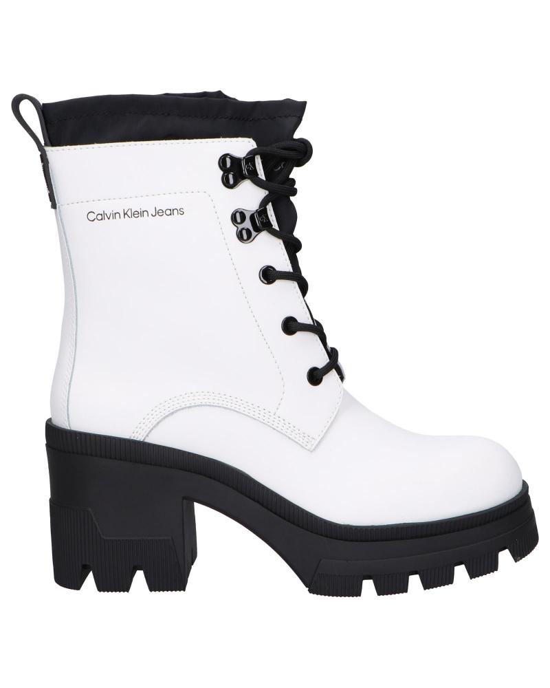 Botas de Mujer CALVIN KLEIN YW0YW00729YAF BLANCO BRILLANTE - YAF