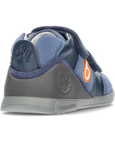 BIOMECANICS LEATHER AND SUEDE FIRST STEPS SNEAKER 50338275 AZUL