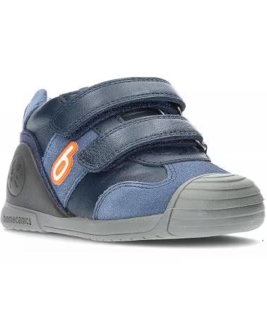 BIOMECANICS LEATHER AND SUEDE FIRST STEPS SNEAKER 50338275 AZUL