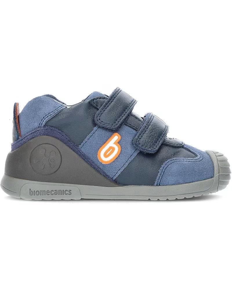 BIOMECANICS LEATHER AND SUEDE FIRST STEPS SNEAKER 50338275 AZUL