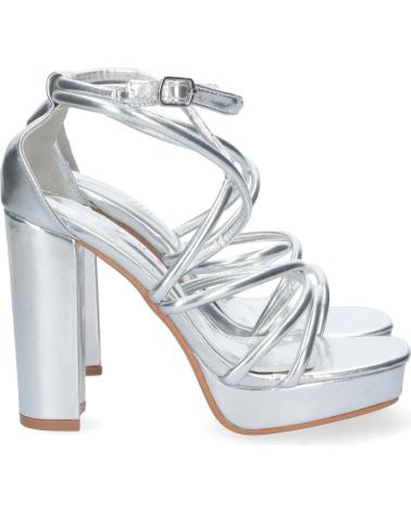 SANDALIAS DE TACÓN PLATA SPORT3PUNTO0 2BL-2099 CON PLATAFORMA VARIOS COLORES